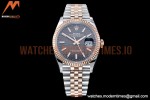 Rolex - DJ 36mm Jub Flt 904L RG/SS P-Grey/Stk VSF VS3235