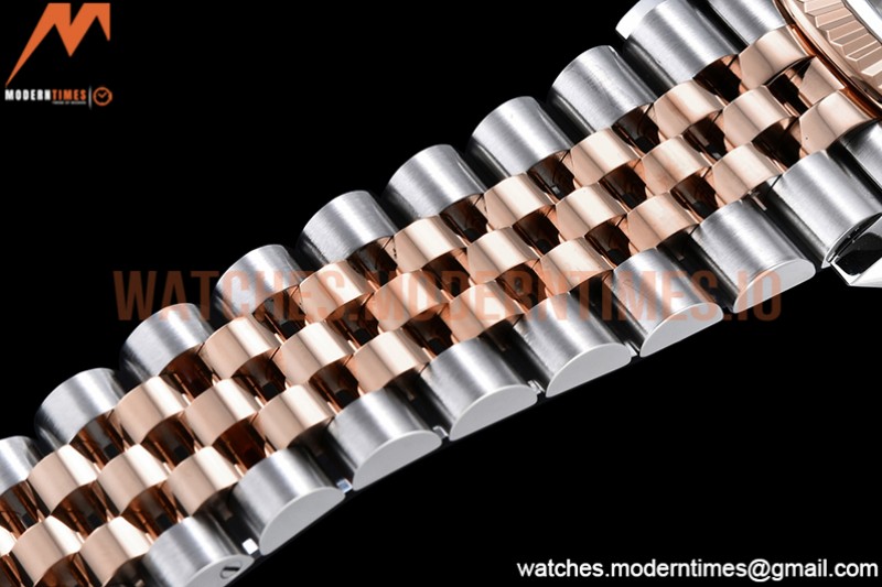 Rolex - DJ 36mm Jub Flt 904L RG/SS P-Grey/Dia VSF VS3235