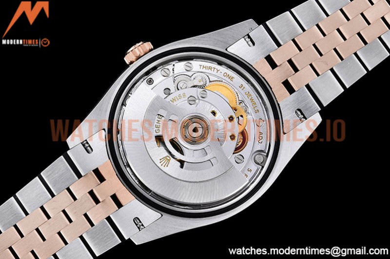 Rolex - DJ 36mm Jub Flt 904L RG/SS P-Grey/Dia VSF VS3235