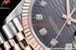 Rolex - DJ 36mm Jub Flt 904L RG/SS P-Grey/Dia VSF VS3235
