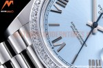 Rolex - DayDate 40mm Flt Dia SS/SS L-Blue/Rm GSF A2836 Mod