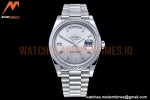 Rolex - DayDate 40mm Flt Dia SS/SS Silv/Dia GSF A2836 Mod