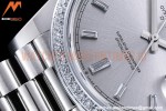 Rolex - DayDate 40mm Flt Dia SS/SS Silv/Dia GSF A2836 Mod