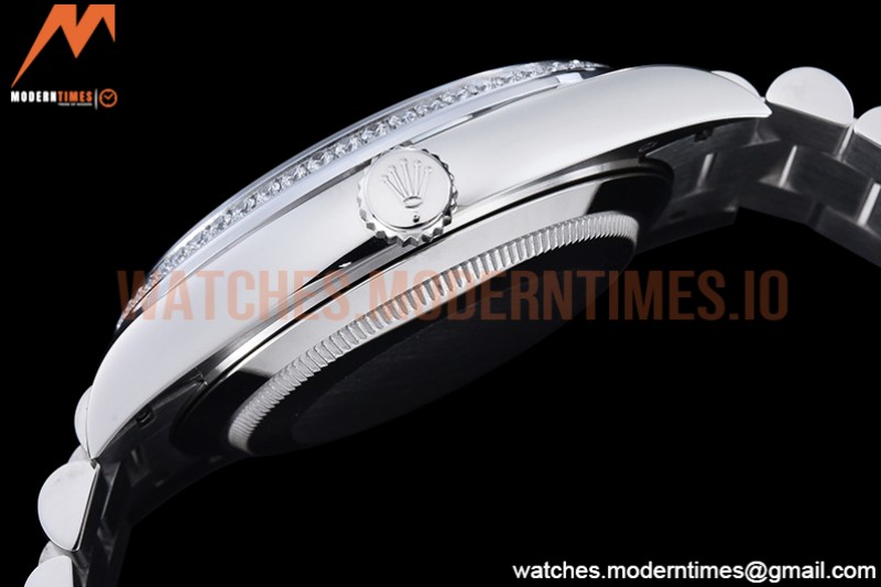 Rolex - DayDate 40mm Flt Dia SS/SS L-Blue/Dia GSF A2836 Mod