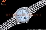 Rolex - DayDate 40mm Flt Dia SS/SS L-Blue/Dia GSF A2836 Mod