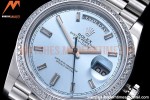Rolex - DayDate 40mm Flt Dia SS/SS L-Blue/Dia GSF A2836 Mod