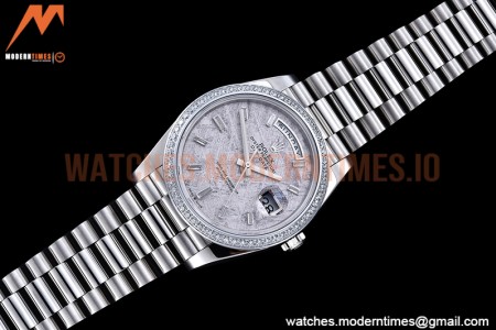 Rolex - DayDate 40mm Flt Dia SS/SS P-Met/Dia GSF A2836 Mod