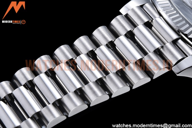 Rolex - DayDate 40mm Flt SS/SS Grey/Stk GSF A2836 Mod