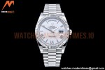 Rolex - DayDate 40mm Flt SS/SS White/Rm GSF A2836 Mod