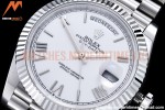 Rolex - DayDate 40mm Flt SS/SS White/Rm GSF A2836 Mod