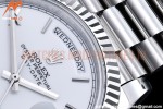 Rolex - DayDate 40mm Flt SS/SS White/Rm GSF A2836 Mod