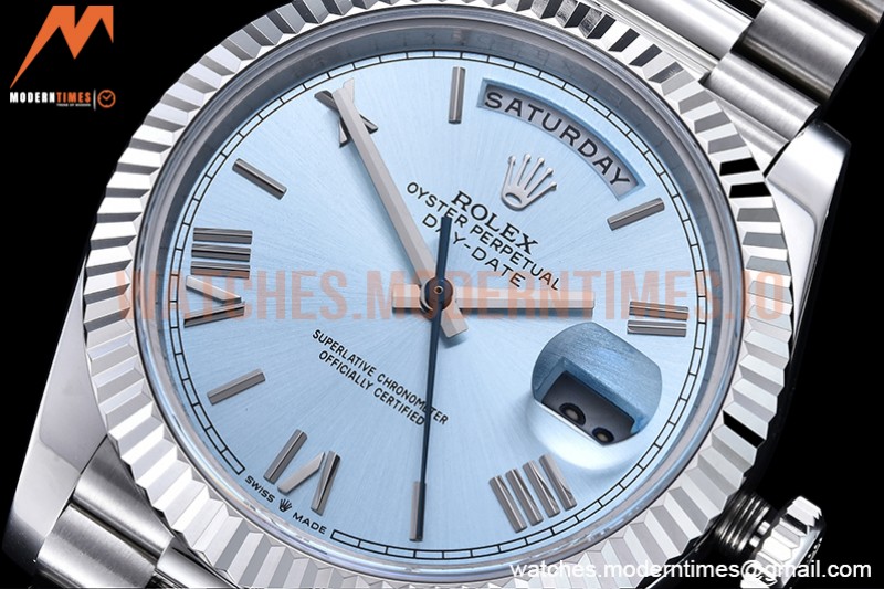 Rolex - DayDate 40mm Flt SS/SS L-Blue/Rm GSF A2836 Mod