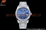 Rolex - DayDate 40mm Flt SS/SS Blue/Rm GSF A2836 Mod