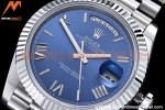 Rolex - DayDate 40mm Flt SS/SS Blue/Rm GSF A2836 Mod