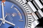 Rolex - DayDate 40mm Flt SS/SS Blue/Rm GSF A2836 Mod