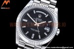 Rolex - DayDate 40mm Flt SS/SS Black/Dia GSF A2836 Mod