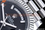 Rolex - DayDate 40mm Flt SS/SS Black/Dia GSF A2836 Mod