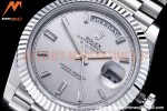 Rolex - DayDate 40mm Flt SS/SS Silver/Dia GSF A2836 Mod