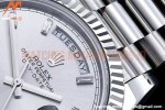 Rolex - DayDate 40mm Flt SS/SS Silver/Dia GSF A2836 Mod