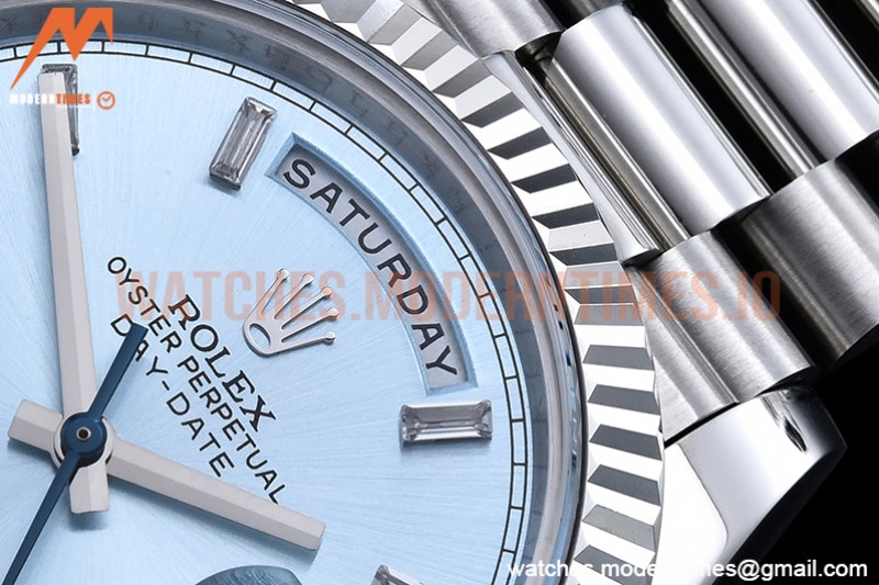 Rolex - DayDate 40mm Flt SS/SS L-Blue/Dia GSF A2836 Mod