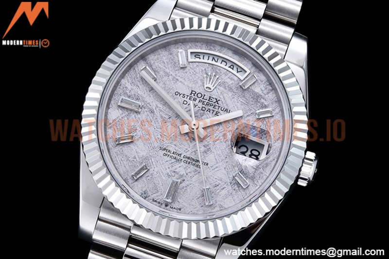 Rolex - DayDate 40mm Flt SS/SS Met/Dia GSF A2836 Mod