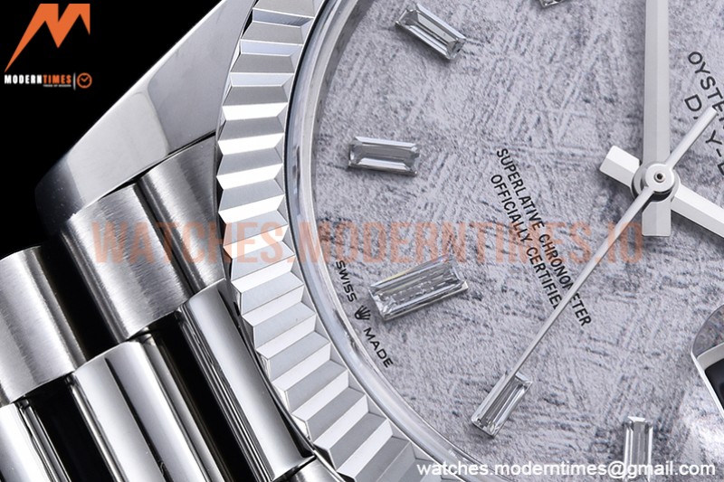 Rolex - DayDate 40mm Flt SS/SS Met/Dia GSF A2836 Mod