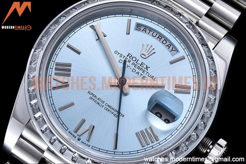 Rolex - DayDate 40mm Dia SS/SS L-Blue/Rm GSF A2836 Mod