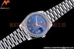 Rolex - DayDate 40mm Dia SS/SS Blue/Rm GSF A2836 Mod