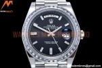 Rolex - DayDate 40mm Dia SS/SS Blk/Dia GSF A2836 Mod