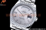 Rolex - DayDate 40mm Dia SS/SS Silv/Dia GSF A2836 Mod