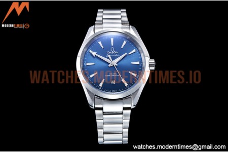 Omega - Aqua Terra Shades SS/SS Blue A8F A2813