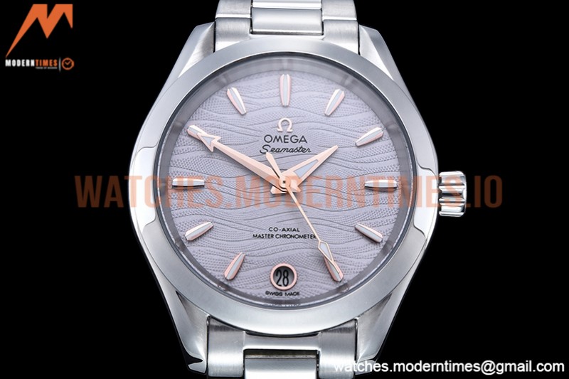 Omega - Aqua Terra Shades 34mm SS/SS P-Grey/RG A8F A2813