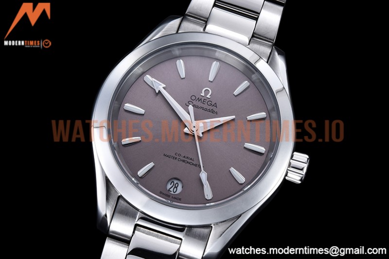 Omega - Aqua Terra Shades 34mm SS/SS Grey A8F A2813