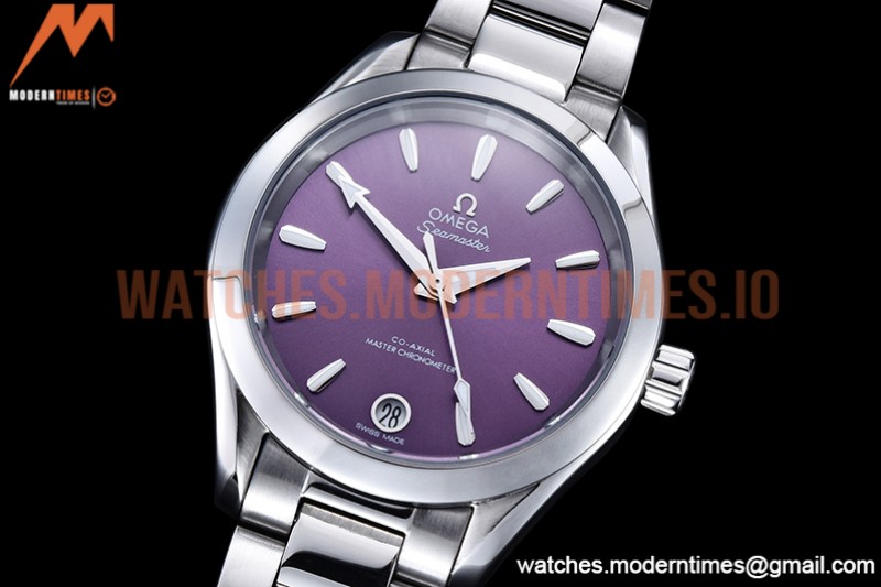 Omega - Aqua Terra Shades 34mm SS/SS Purple A8F A2813