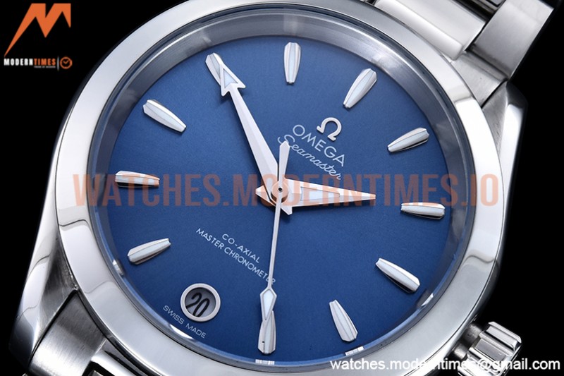 Omega - Aqua Terra Shades 34mm SS/SS Blue A8F A2813