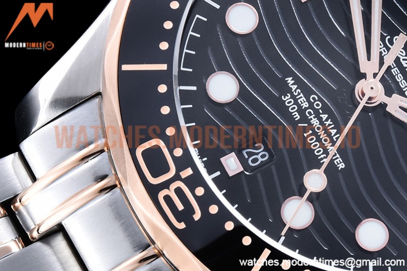 Omega - Seamaster 300m 2018 Blk RG/SS Black GDF MY8215