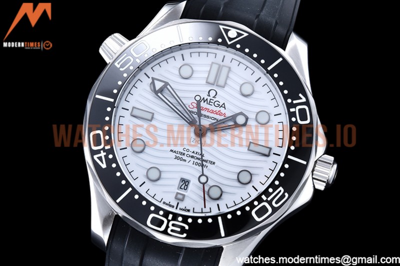 Omega - Seamaster 300m 2018 Blk SS/RU White GDF MY8215