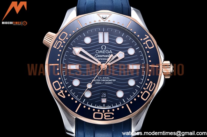 Omega - Seamaster 300m 2018 Blue RG/SS/RU Blue GDF MY8215
