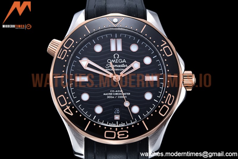 Omega - Seamaster 300m 2018 Blk RG/SS/RU Black GDF MY8215