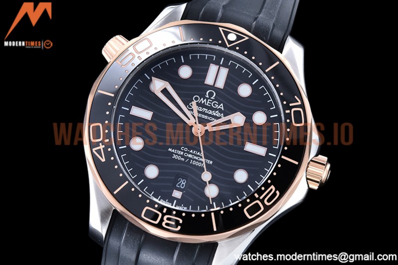 Omega - Seamaster 300m 2018 Blk RG/SS/RU Black GDF MY8215
